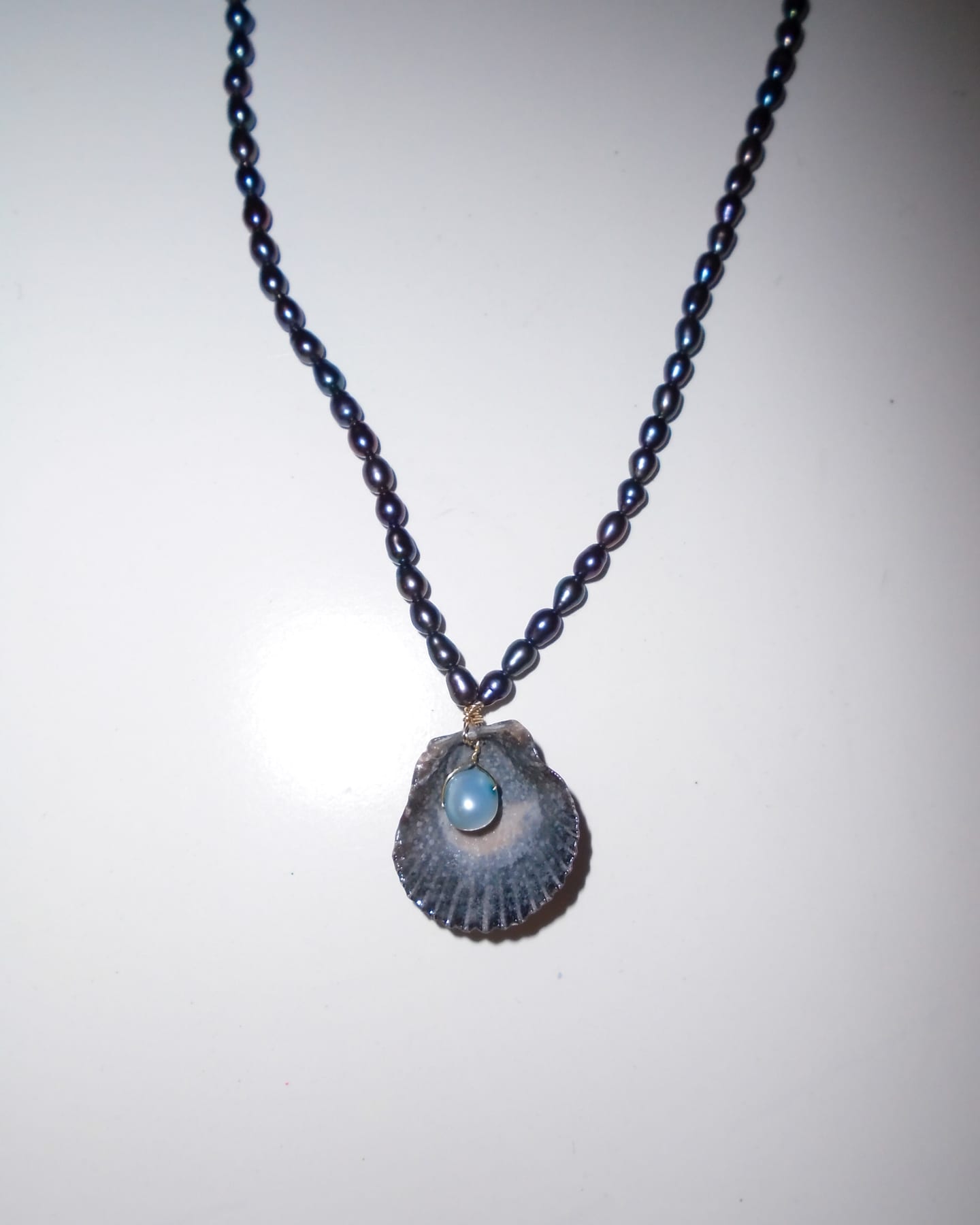 Beaded Hidden Pearl Necklace