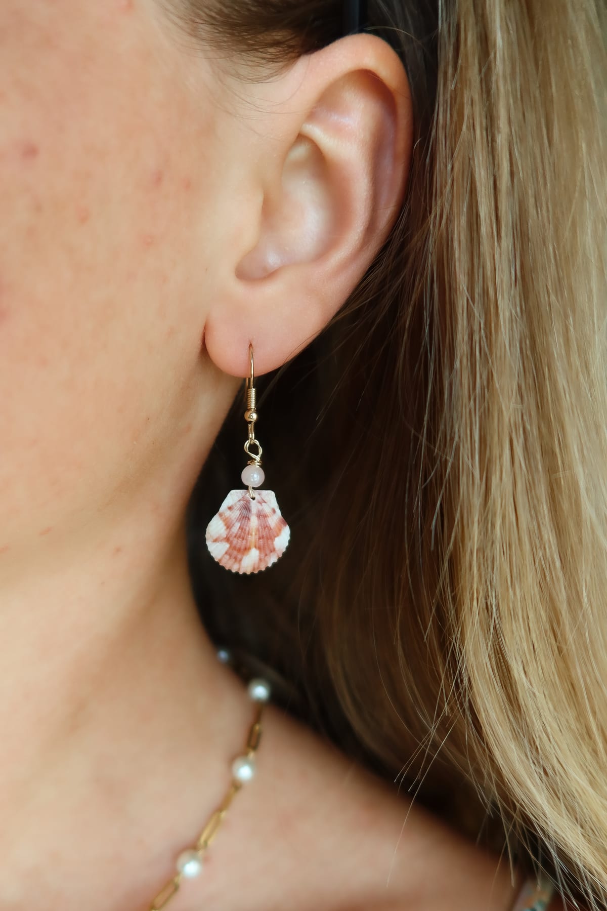Naples Pink Shell Earrings