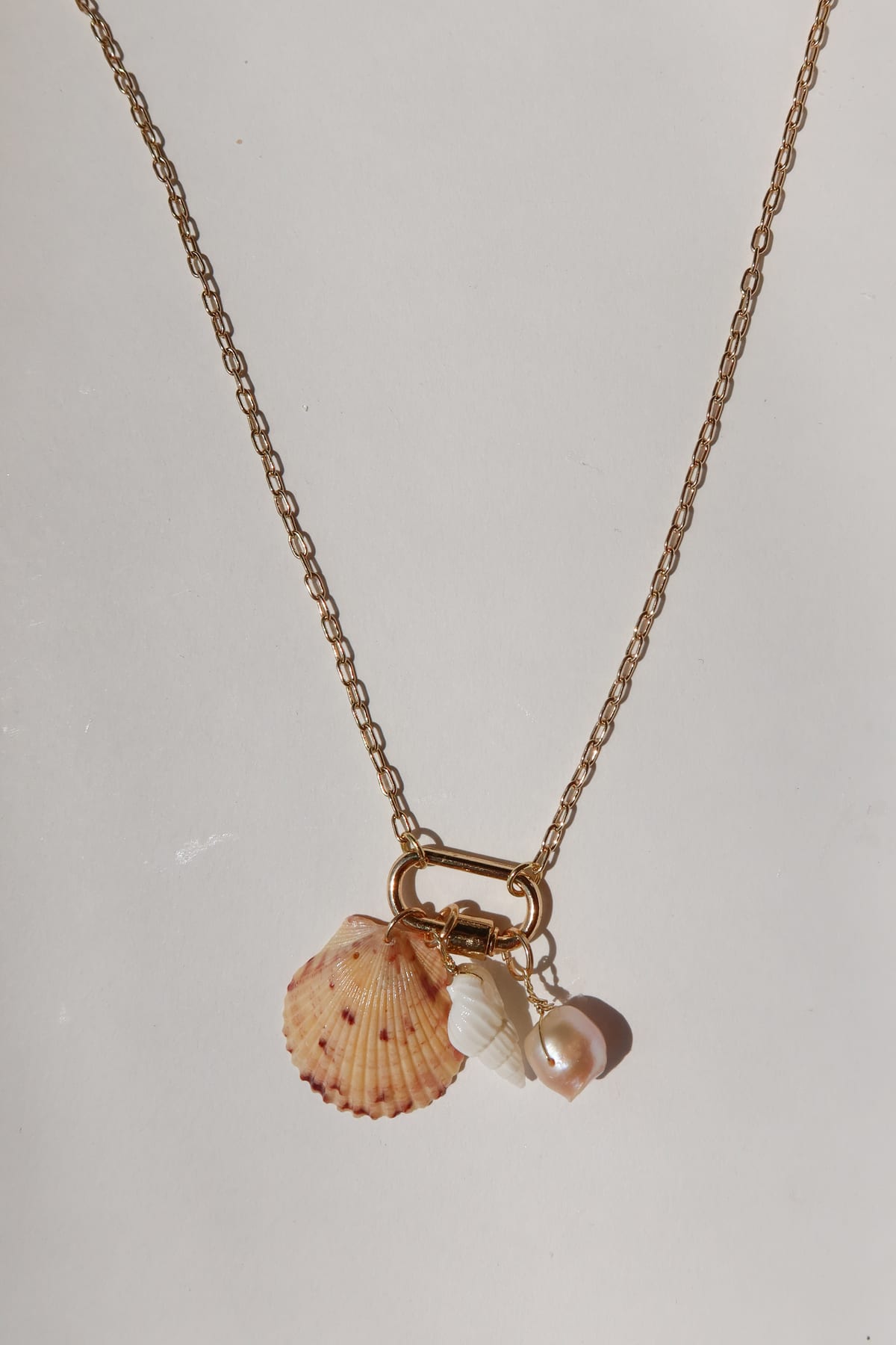Sunset Lock Charm Necklace