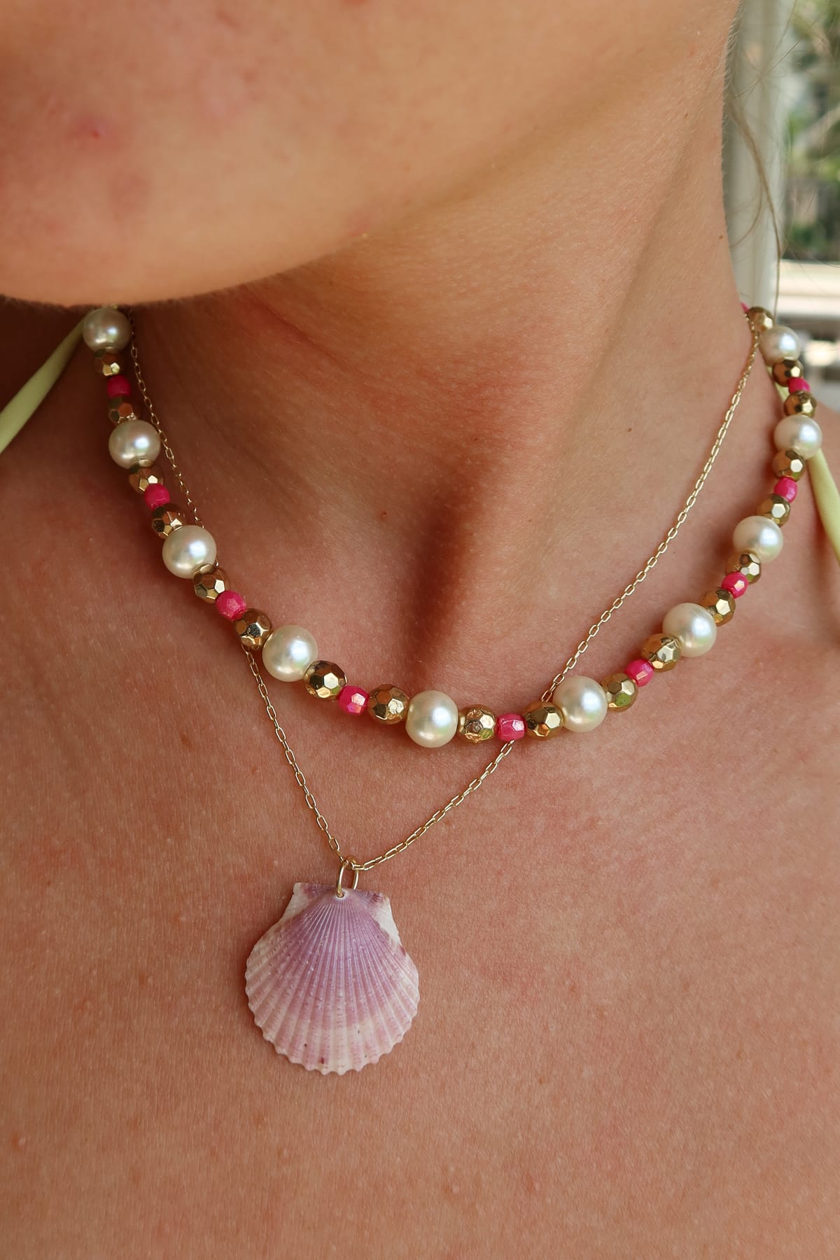 Bright Pink Stackable Choker