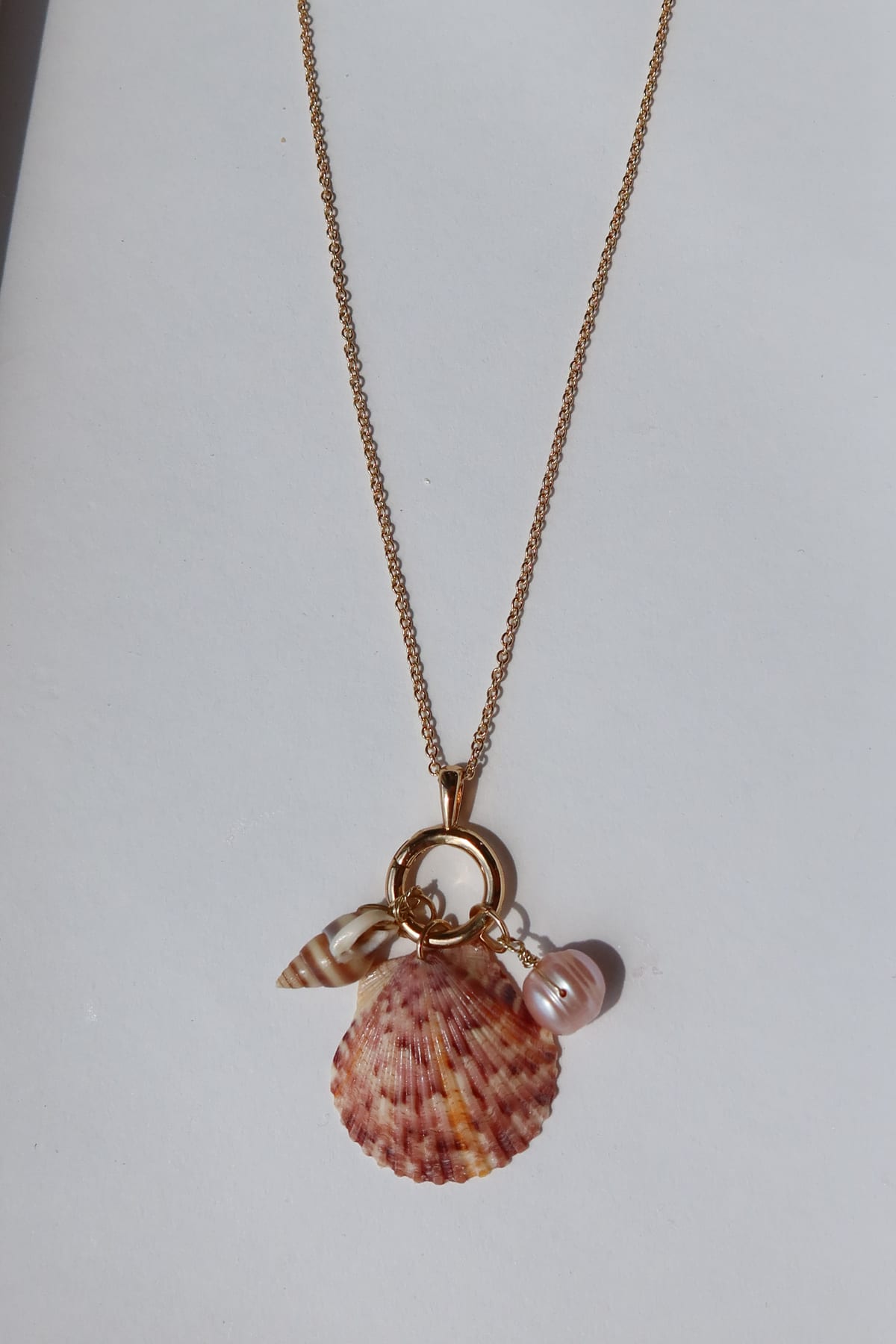 Sunset Loop Charm Necklace