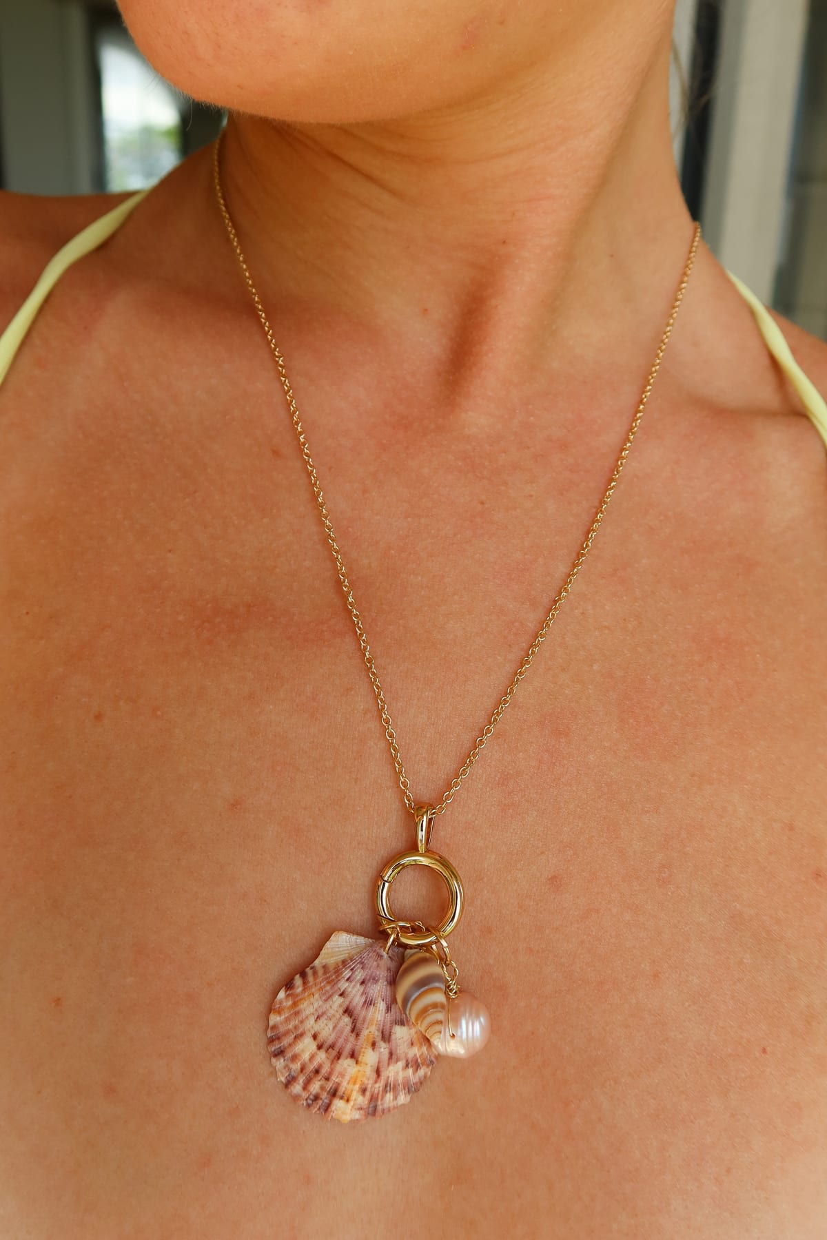 Sunset Loop Charm Necklace
